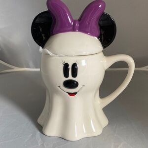 Disney MINNIE MOUSE Purple Bow Ghost Mug